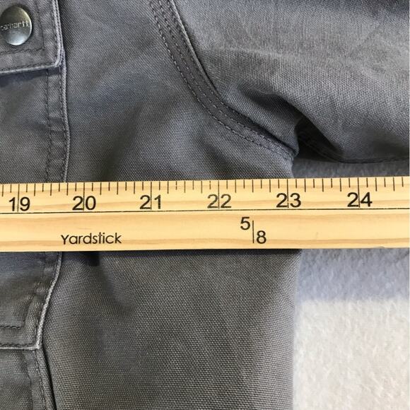 Carhartt mens M charcoal grey Jefferson quick duck traditional jacket 101492 - Picture 9 of 16